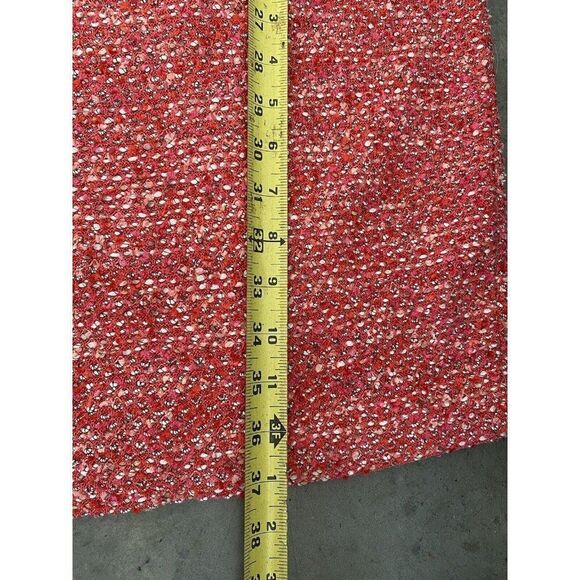 St. John Suit Dress Set Size 8 Wool Blend Tweed Pink Coral White St Classic - Picture 14 of 15